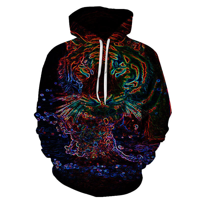 Multi Shade Elegant Digital Printed 3D Hoodie
