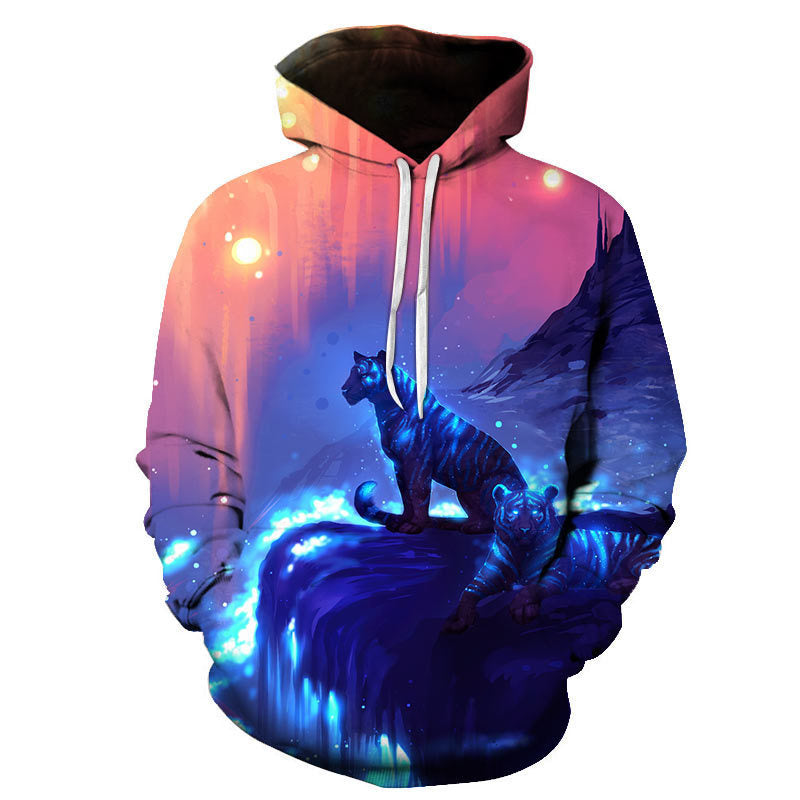 Multi Shade Elegant Digital Printed 3D Hoodie