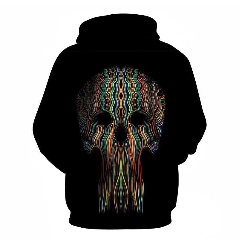 Scary 3D Printed Casual Hoodie