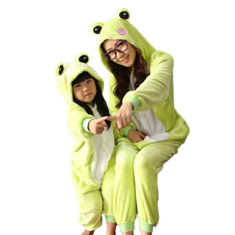 Cozy Animal Themed Christmas Onesie Set
