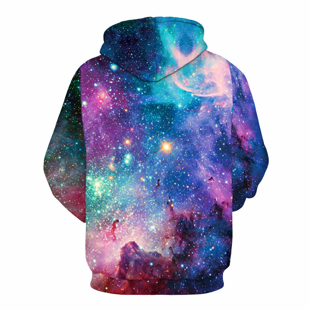 Vibrant Galaxy Printed 3D Hoodie