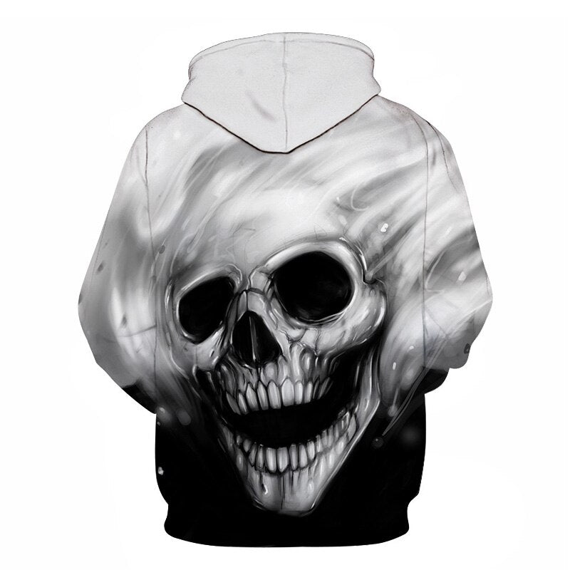 Scary 3D Printed Casual Hoodie