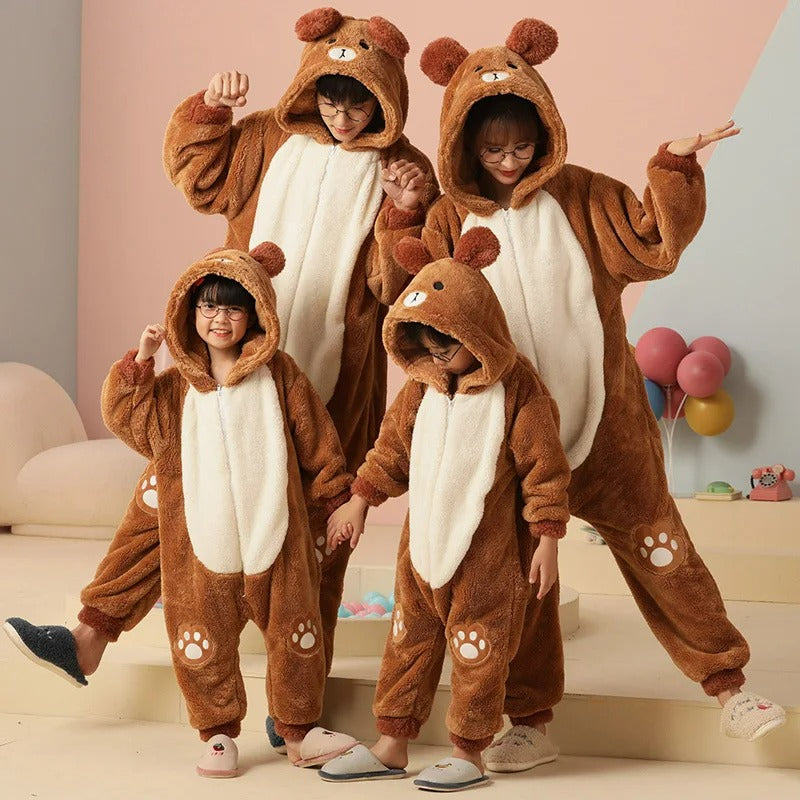 Cozy Bear Family Onesies Set
