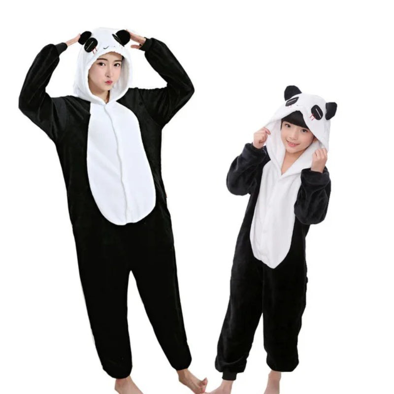 Cozy Animal Themed Christmas Onesie Set