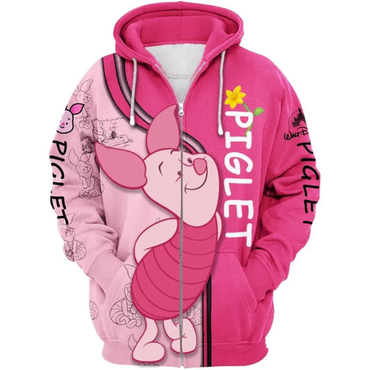 Piglet Zip Up Hoodie